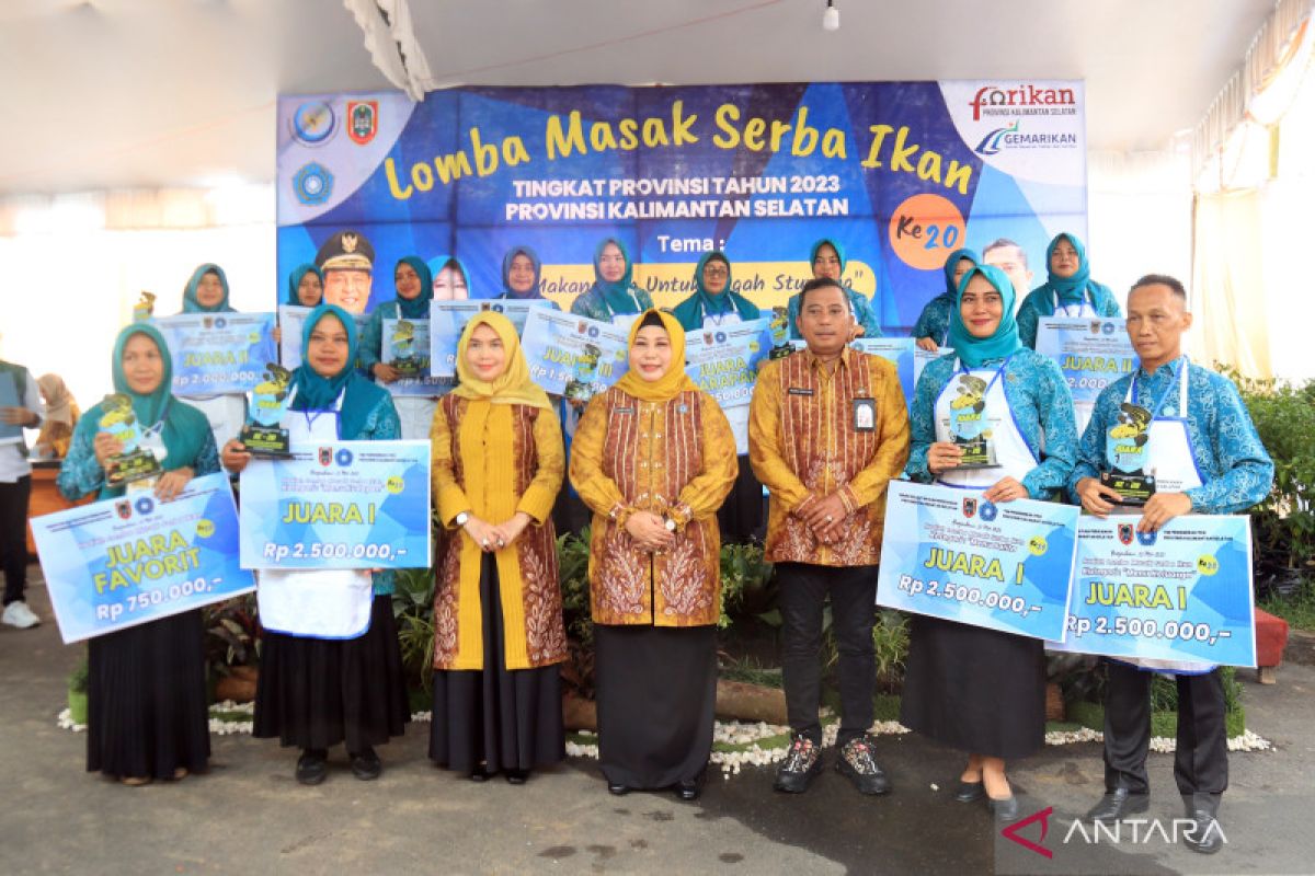 Pemprov Kalsel gelar lomba masak serba ikan untuk cegah stunting.