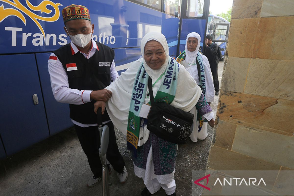 393 calon haji kloter pertama Embarkasi Aceh mulai masuk asrama