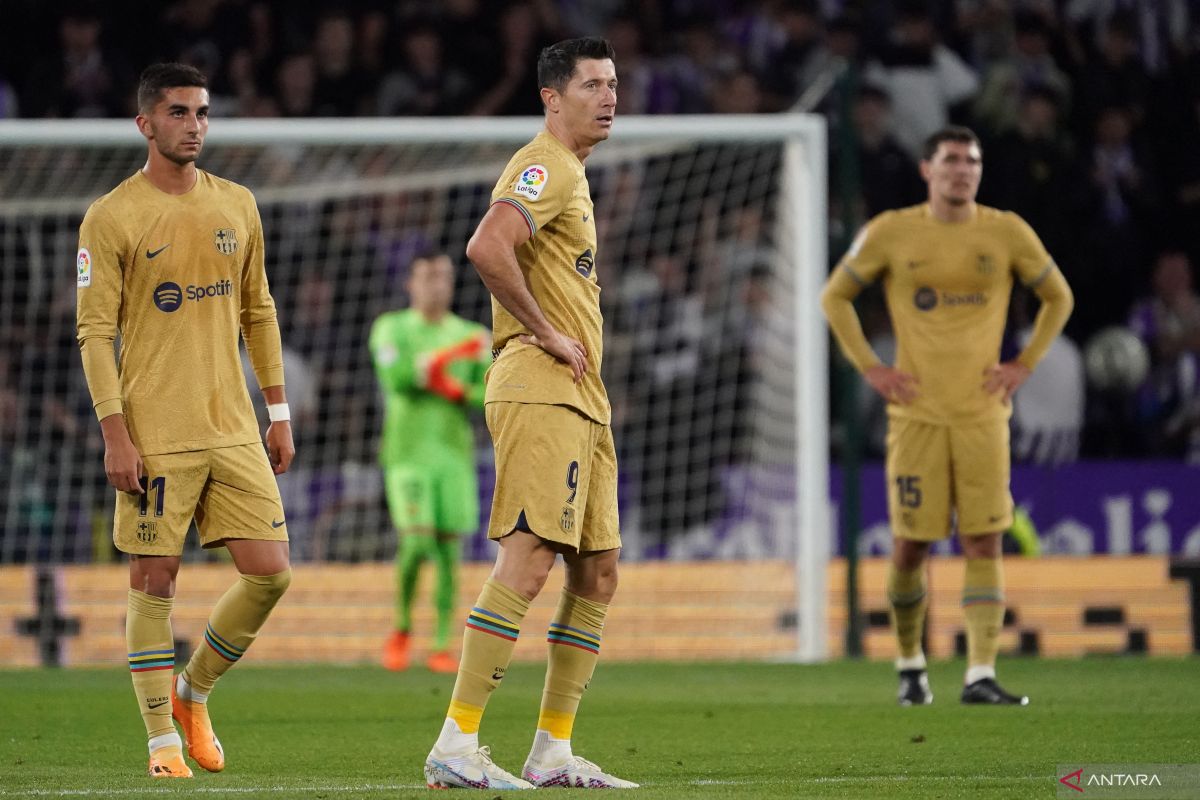 Liga Spanyol - Barcelona tak berdaya di kandang Real Valladolid 1-3