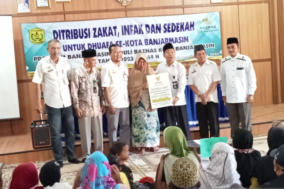 Baznas Banjarmasin salurkan bantuan tunai kepada 642 dhuafa