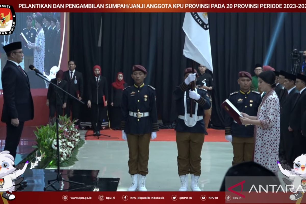 KPU RI lantik 106 anggota KPU di 20 provinsi