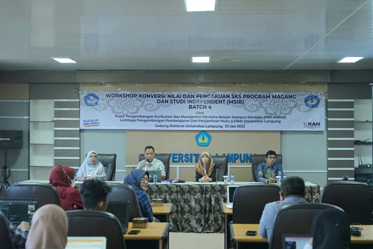 Unila gelar workshop konversi nilai dan pengakuan SKS MSIB Batch 4