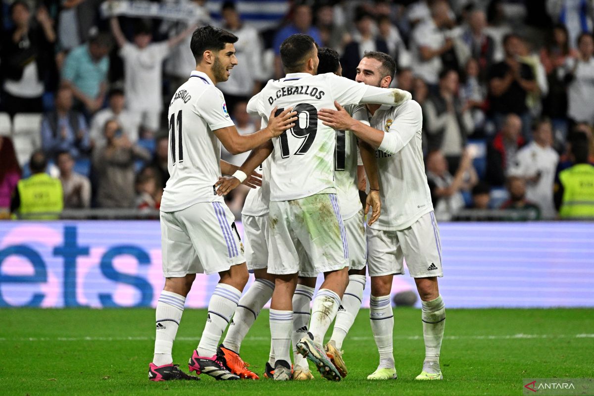 Real Madrid atasi perlawanan Rayo Vallecano dengan skor tipis 2-1