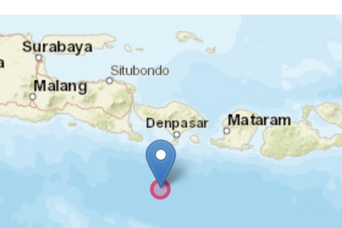 Gempa terkini di Bali magnitudo 5,0