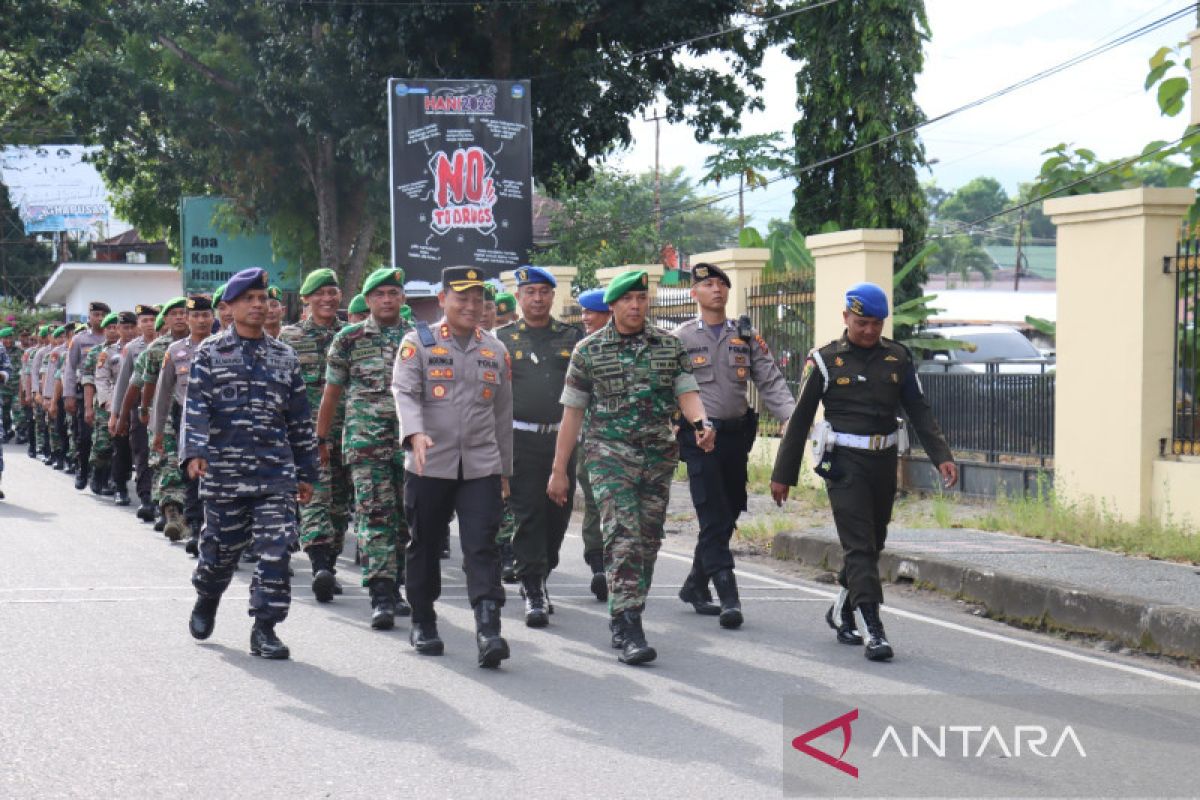 Polres Pasaman Barat-TNI tingkatkan sinergitas jaga keamanan hadapi Pemilu 2024