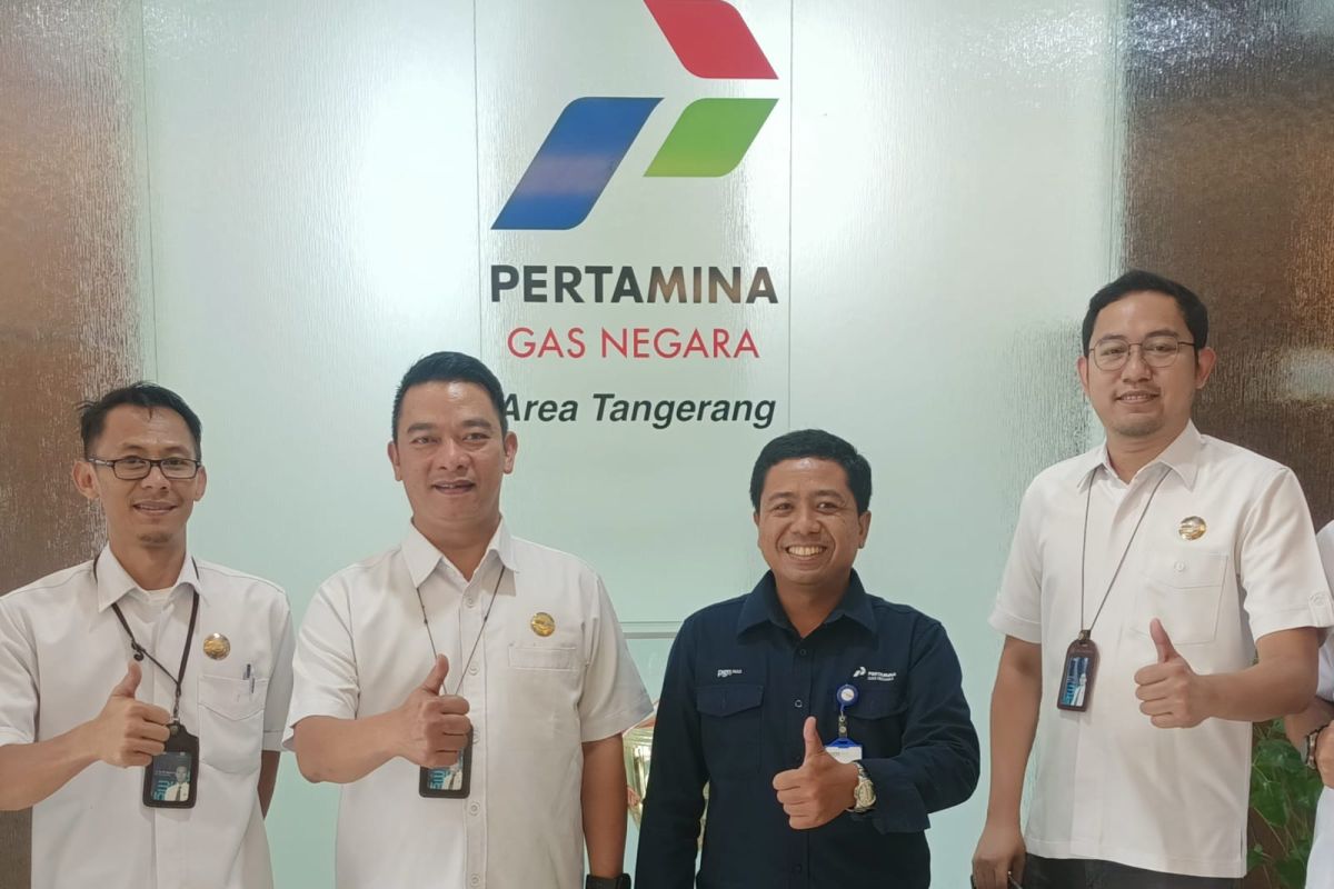 PT Jasa Raharja Perwakilan Tangerang Koordinasi Pendataan Kendaraan Bermotor Dengan PT Pertamina Gas Negara Tangerang