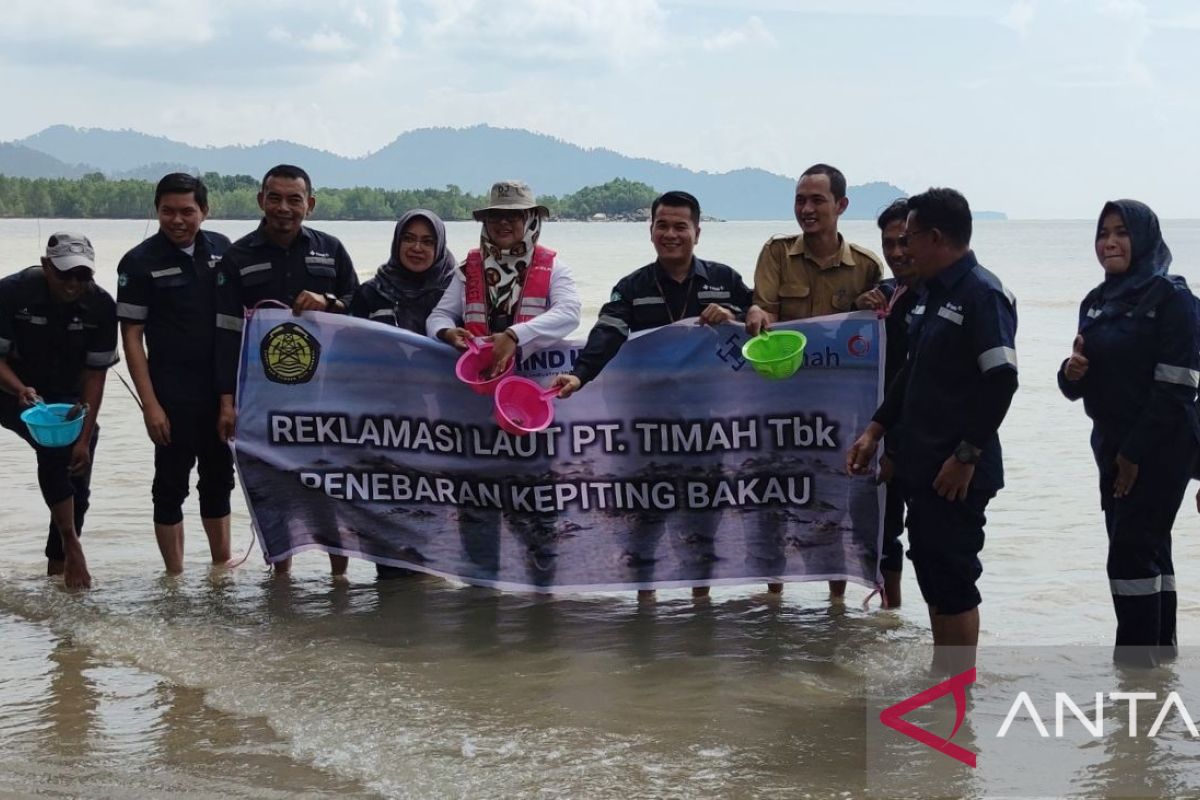 BPSPL Tanjungpinang dan PT Timah mengoptimalkan restocking kepiting bakau