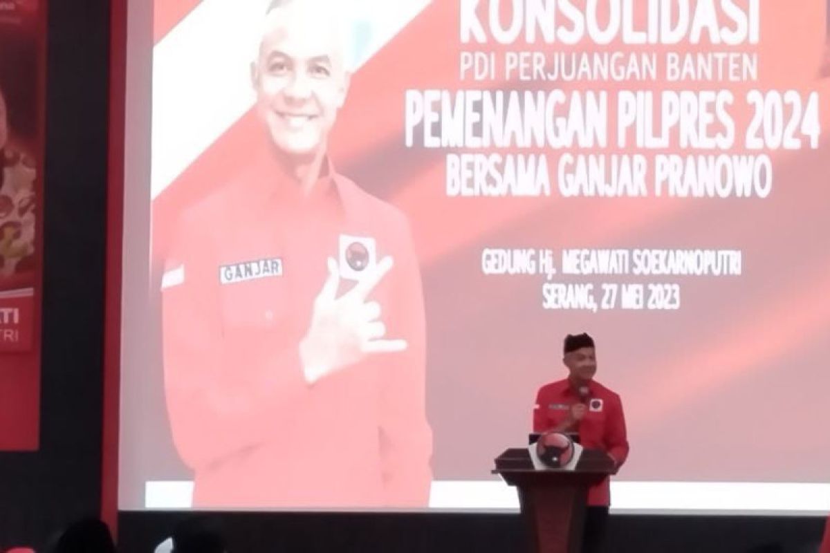 Ganjar Pranowo konsolidasi dengan sukarelawan dan kader PDI Perjuangan Banten