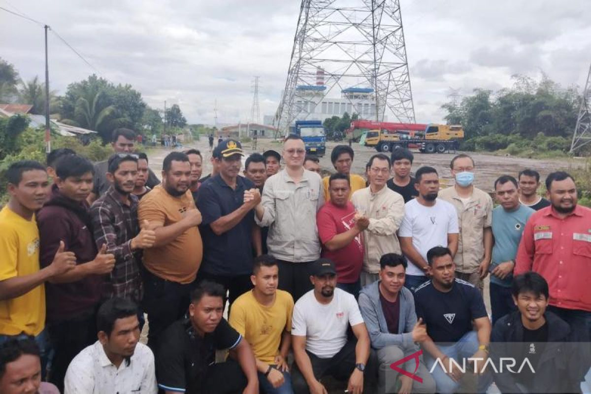 Warga akhiri blokade akses jalan ke PLTU 3-4 Nagan Raya Aceh
