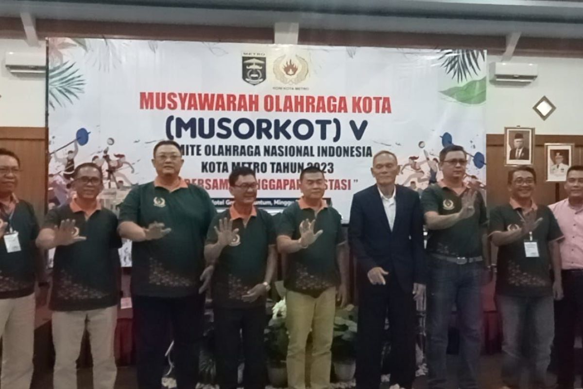 Ampian Bustami kembali terpilih sebagai Ketua KONI Kota Metro