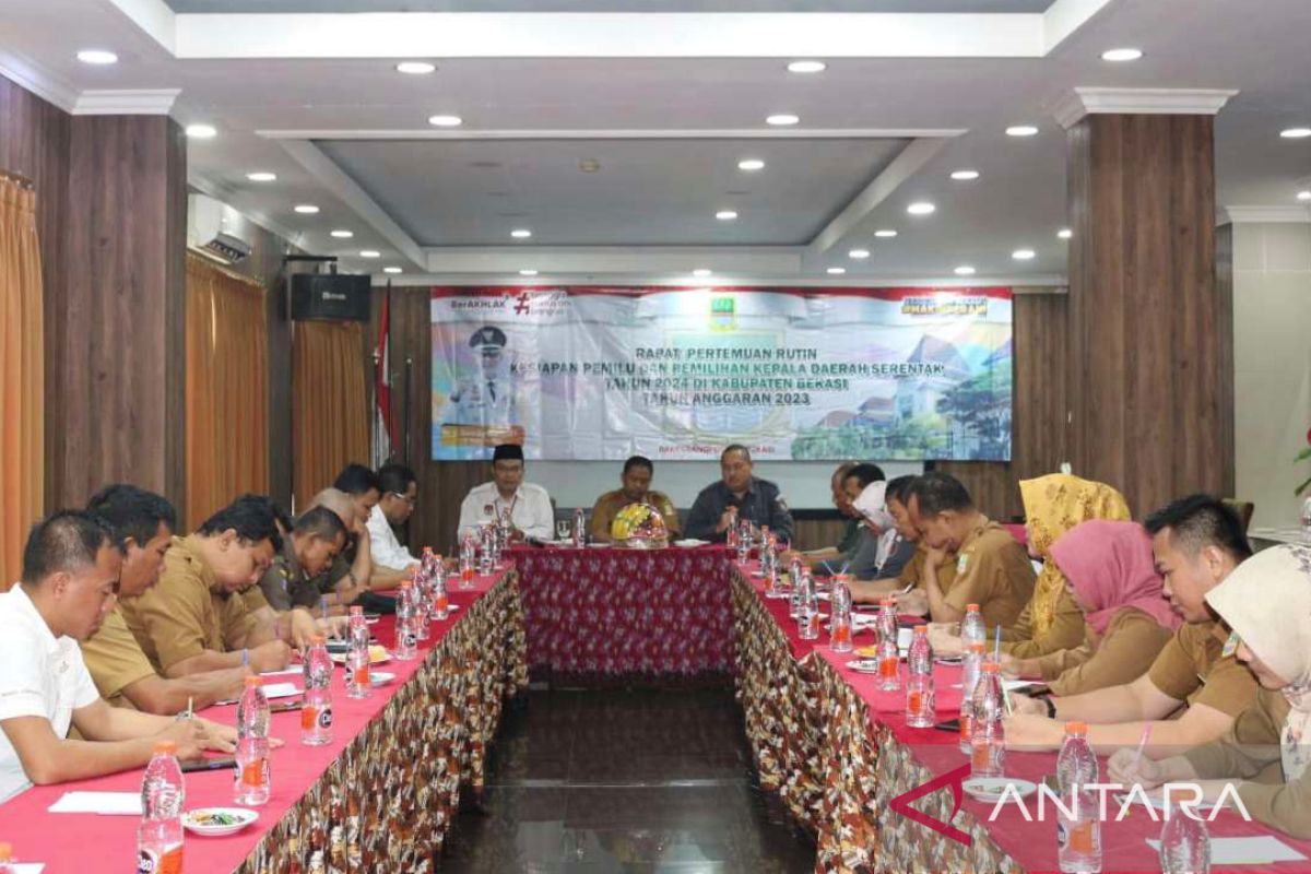 Bakesbangpol Kabupaten Bekasi koordinasi kesiapan Pemilu 2024