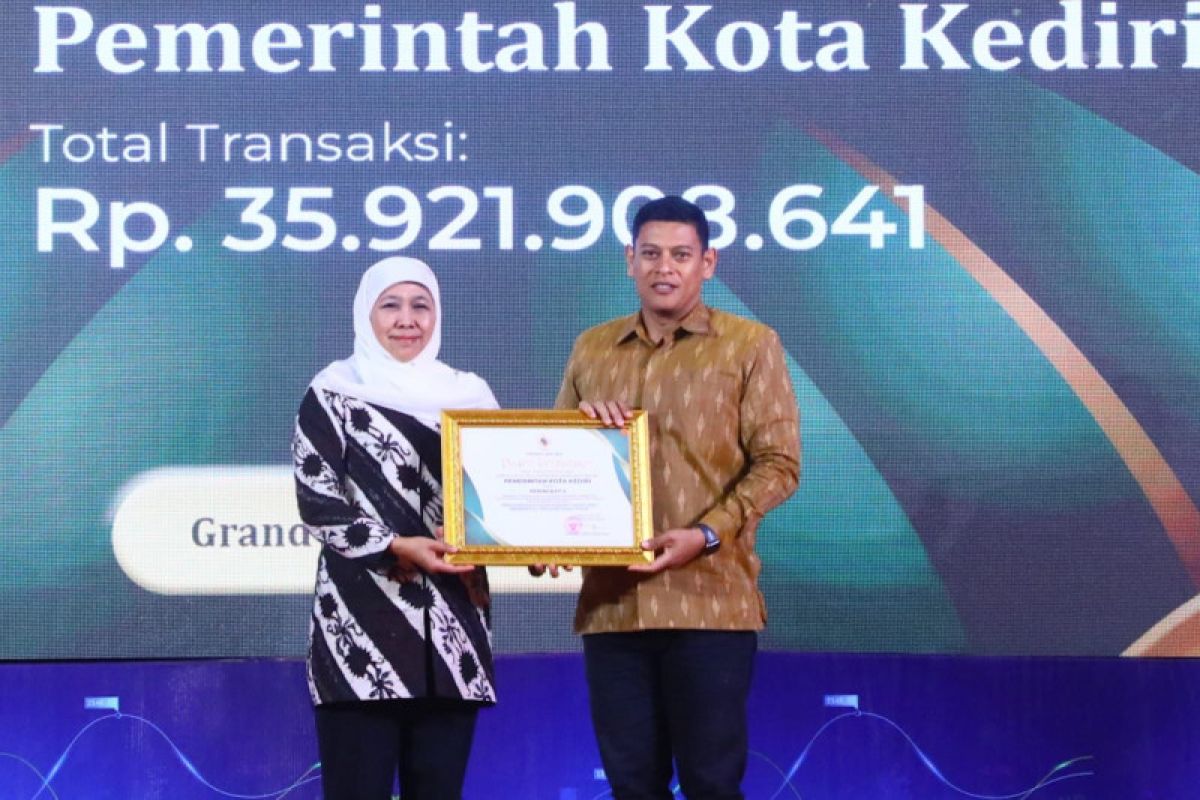 Pemprov apresiasi Kediri transaksi terbanyak lewat 