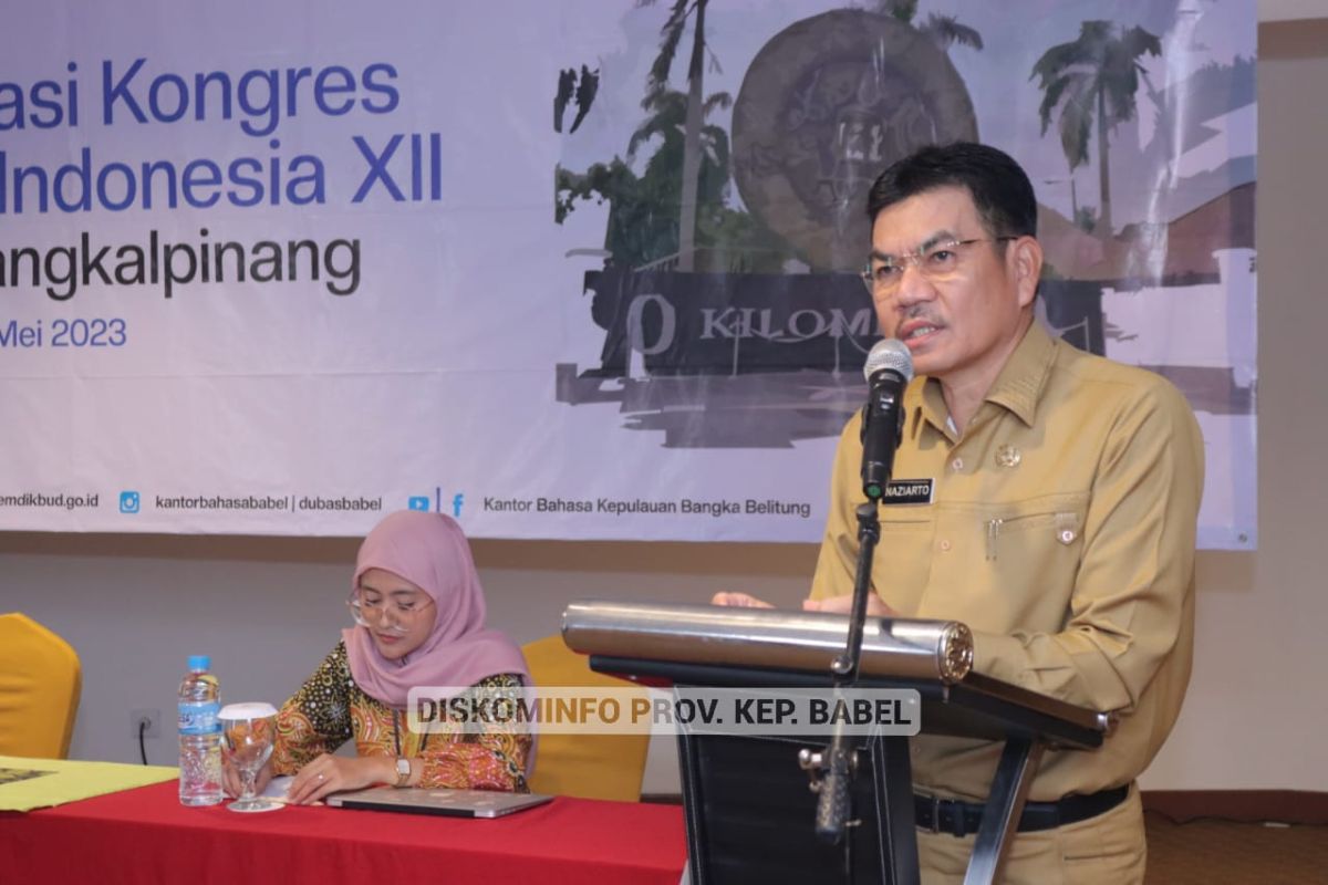Sekda Babel dukung diseminasi Kongres Bahasa Indonesia XII