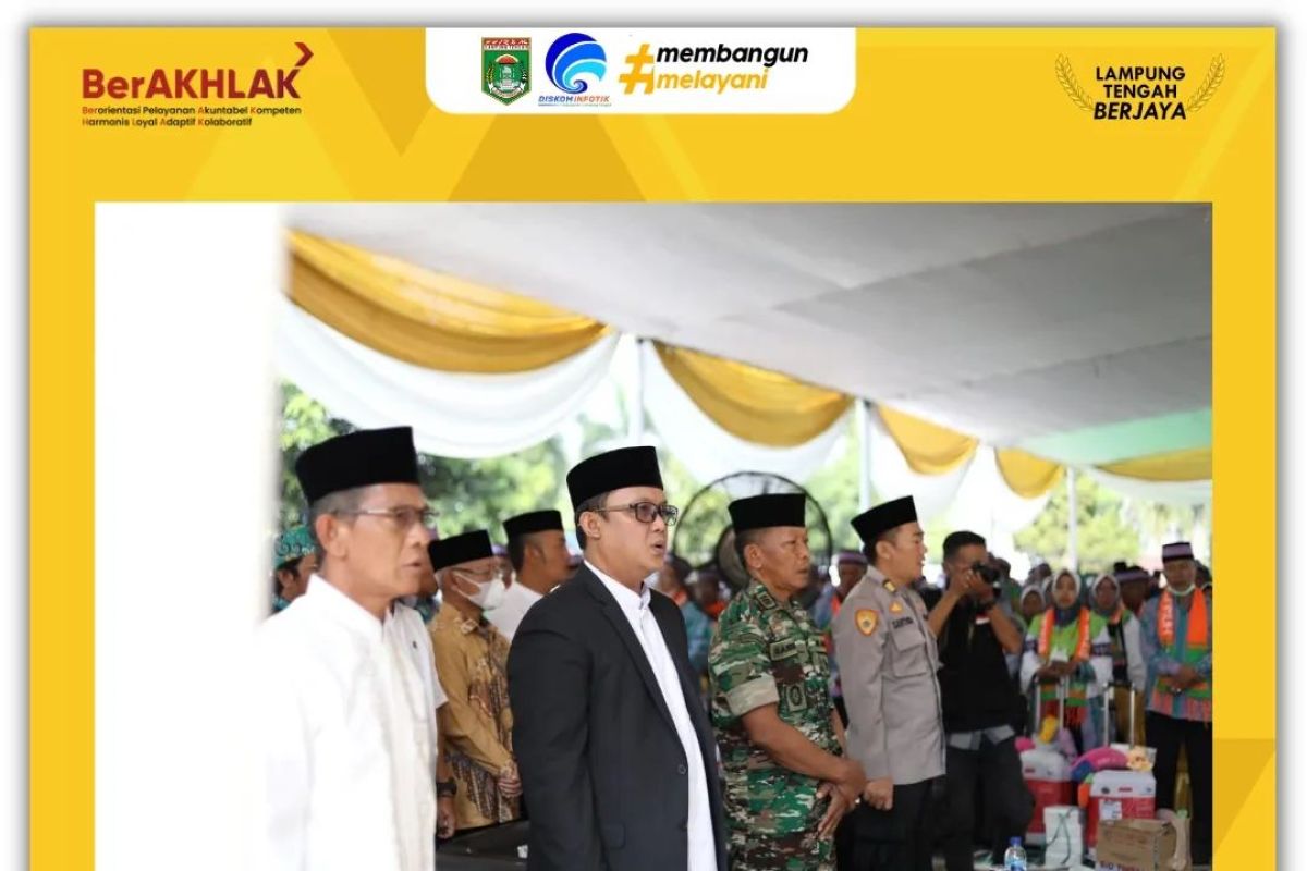 Wakil Bupati Lampung Tengah lepas jamaah haji