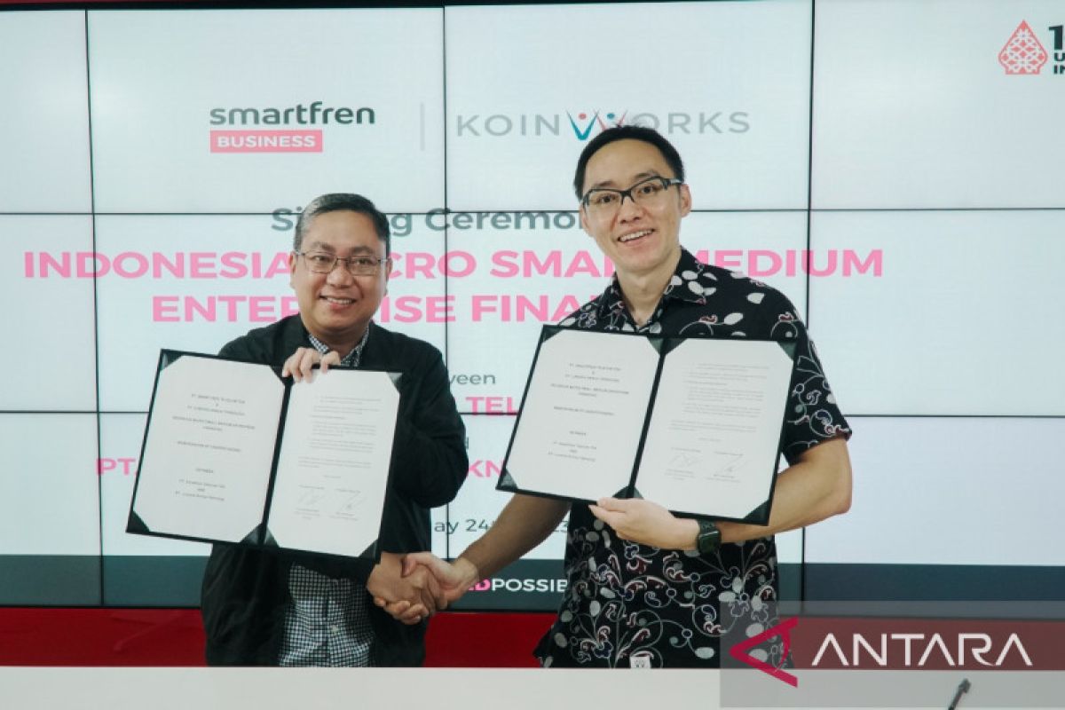 Smartfren Business dan KoinWorks teken MoU untuk pembiayaan UMKM