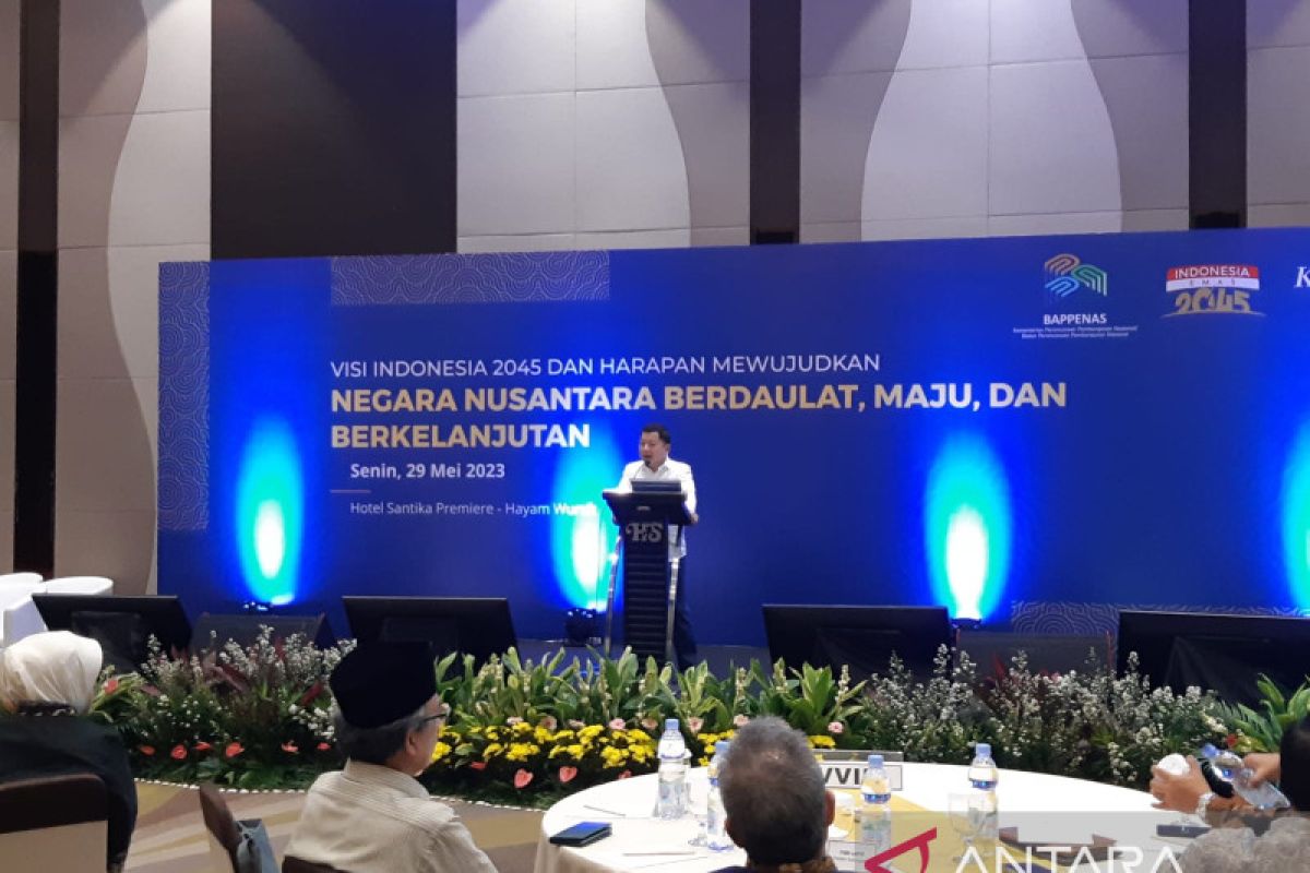 Bappenas tetapkan lima sasaran visi Indonesia emas 2045