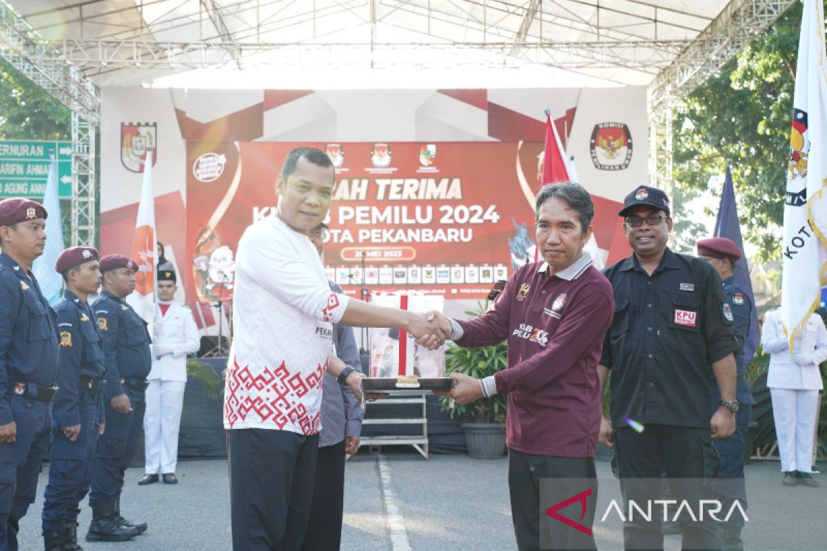 Kirab KPU tiba di Pekanbaru, ini kegiatannya