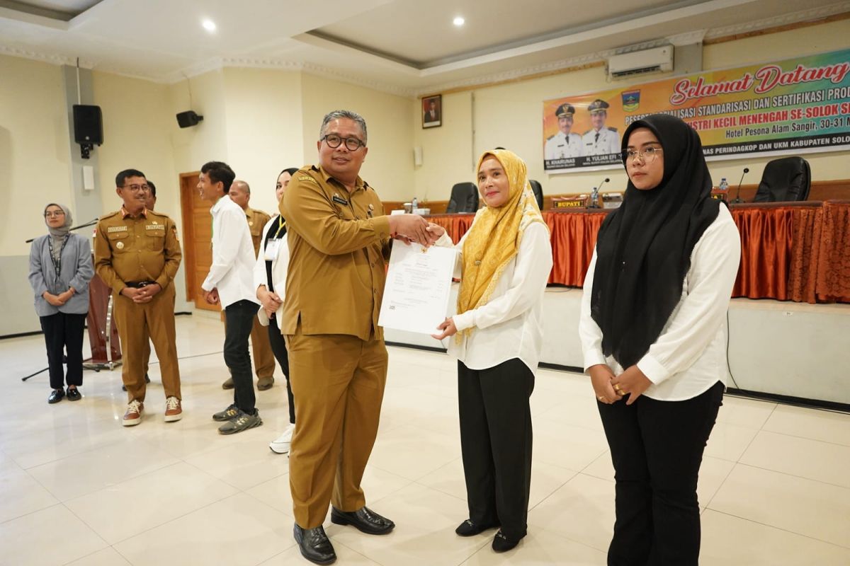 Solok Selatan dorong pelaku IKM penuhi standarisasi produk