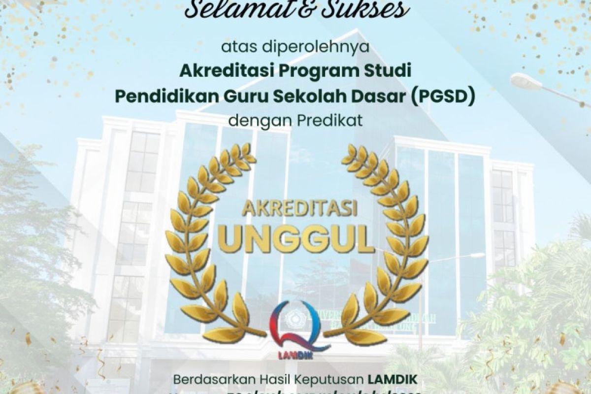 Prodi PGSD Universitas Muhammadiyah Babel raih akreditasi unggul