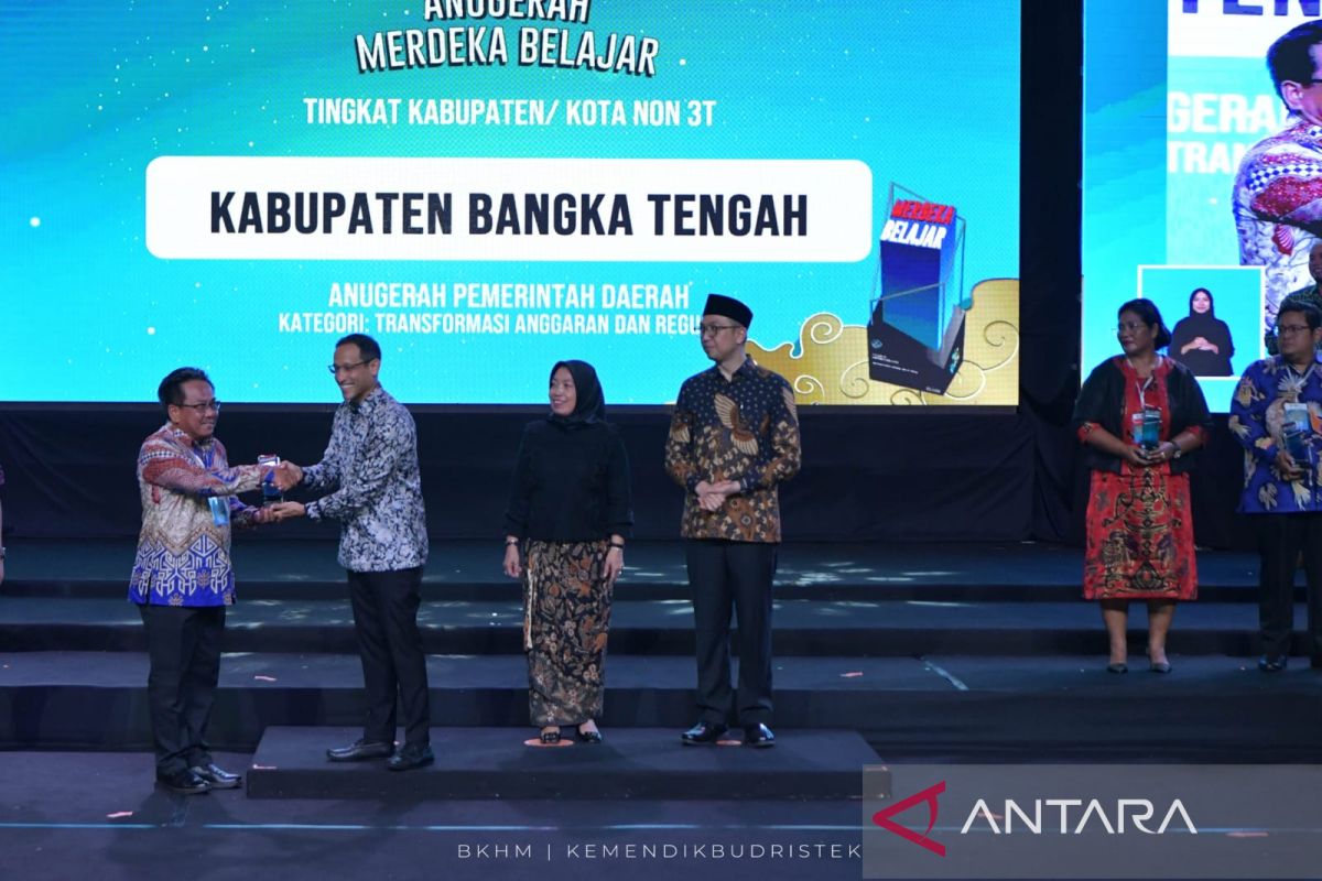 Bangka Tengah Terima Penghargaan Anugerah Merdeka Belajar Dari ...