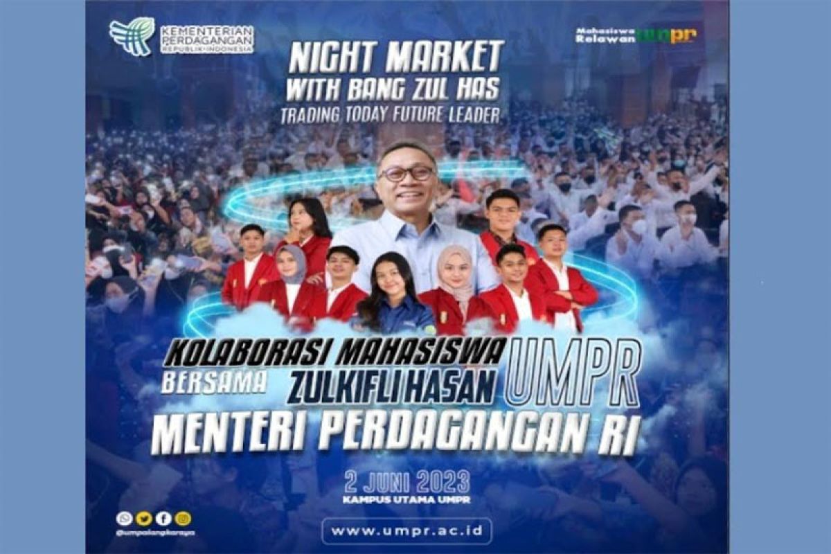 Menteri Perdagangan dipastikan hadiri "Night Market Bazar" UMPR