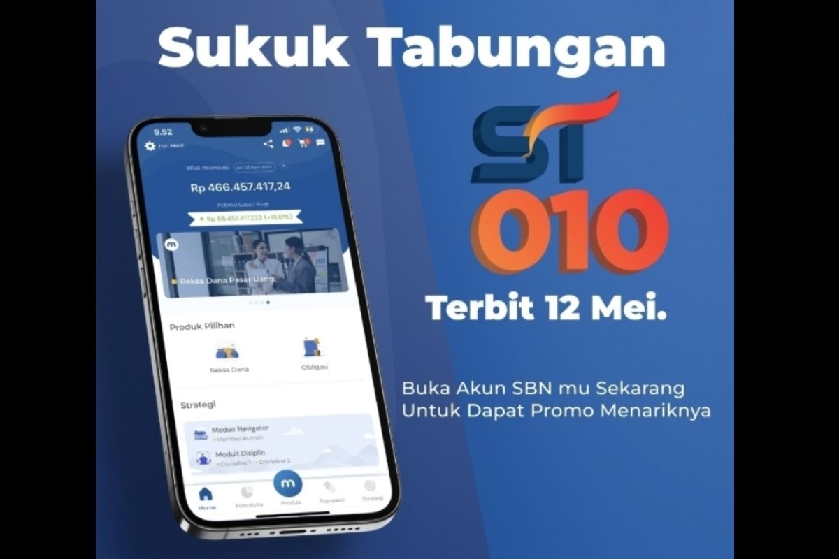 ST010 cetak rekor investor terbanyak dalam penerbitan sukuk tabungan