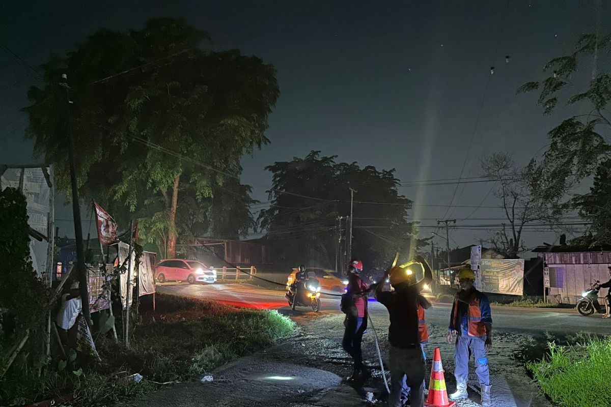 Suplai listrik di Kalbar masih terganggu tali layangan