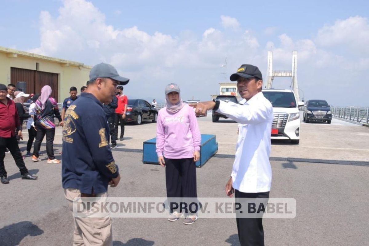 Pj Gubernur Suganda pantau gladi bersih di Jembatan Emas