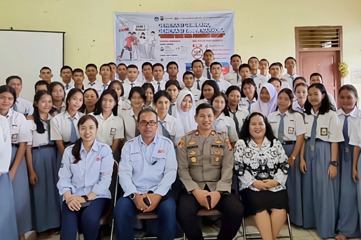 PT SKS Listrik Kalimantan gelar sosialisasi di sekolah, wujudkan generasi muda bebas narkoba