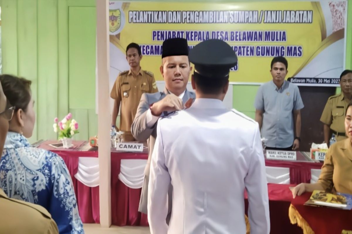 Bupati Gunung Mas ingatkan kades segera ajukan usulan penyaluran DD