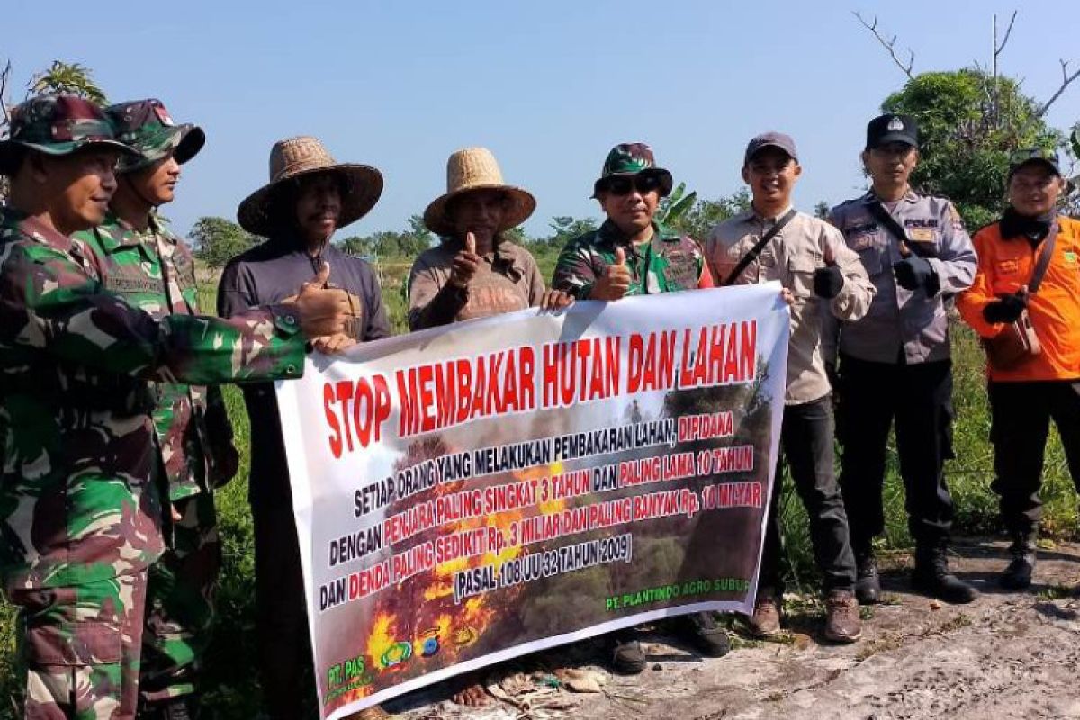 PT PAS bersama TNI Polri patroli dan sosialisasi cegah karhutla