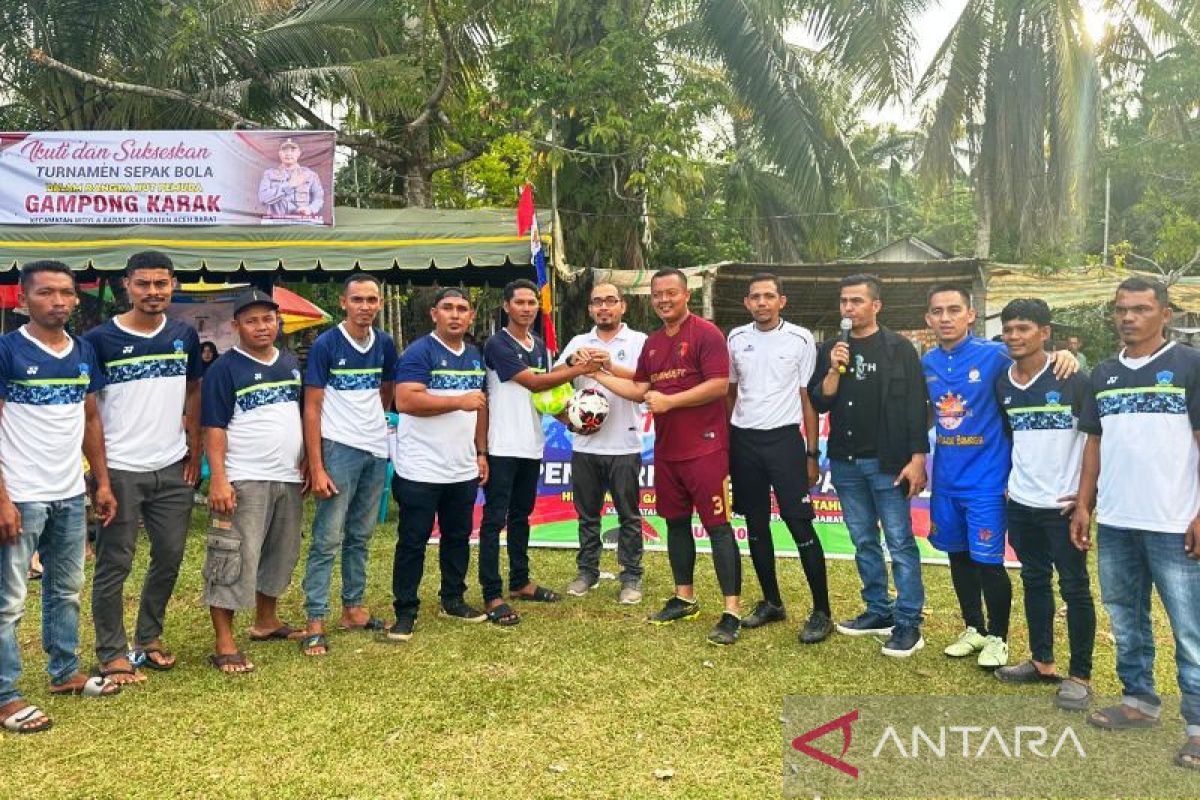 Kapolres Aceh Barat buka turnamen berhadiah Rp50 juta di Woyla Barat