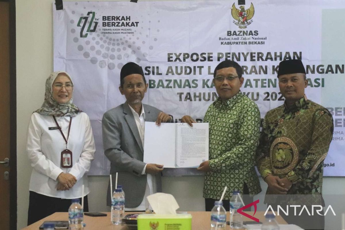 Baznas Kabupaten Bekasi terima hasil audit keuangan 2022 predikat WTP