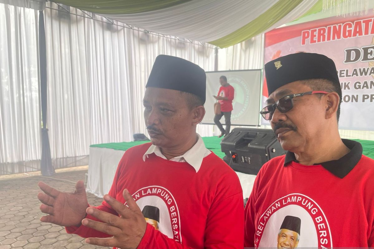 Relawan Lampung Bersatu deklarasikan dukung menangkan Ganjar sebagai Presiden RI