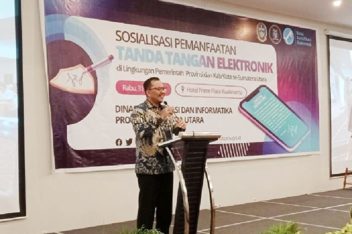 Kominfo Sumut: Sistem Tanda tangan elektronik solusi bagi kinerja ASN