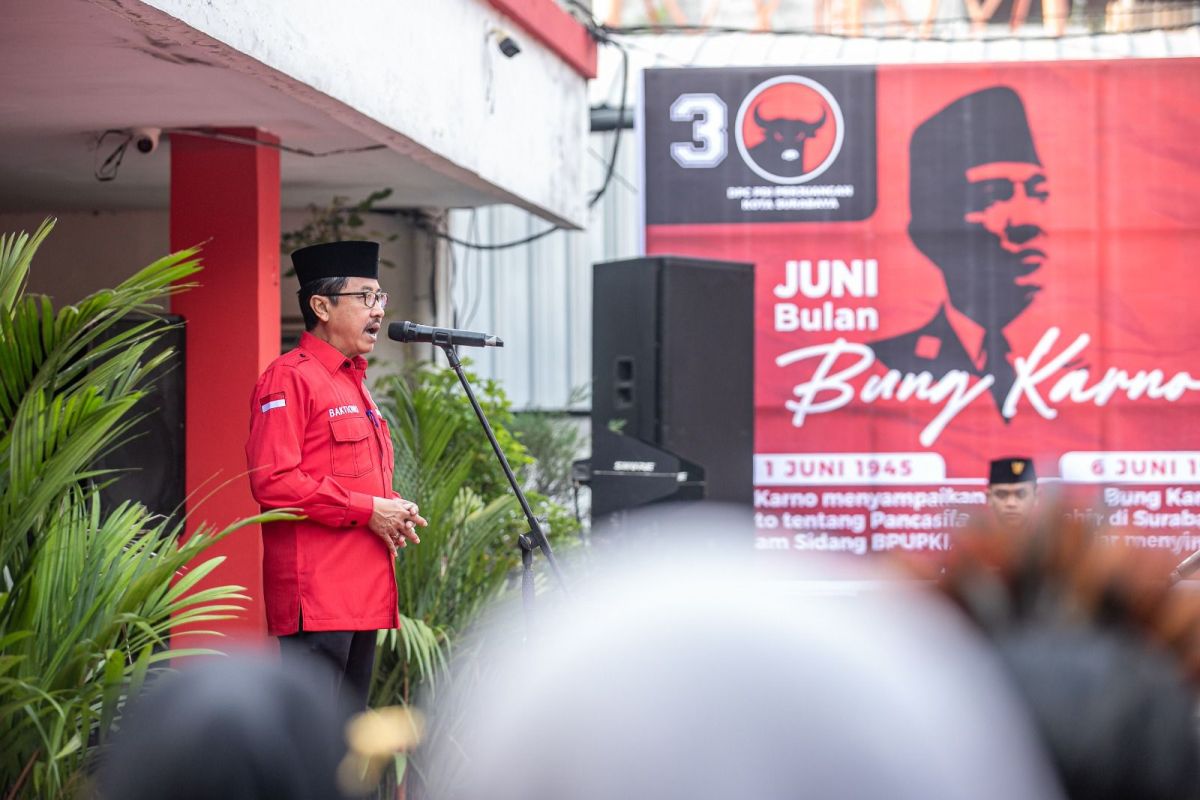 PDIP Surabaya: Hari Lahir Pancasila untuk perkuat kebijakan kerakyatan
