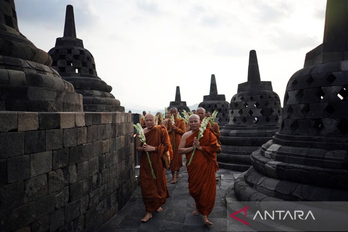 Tiba di Candi Borobudur, Injourney sambut hangat Bhikku Thudong