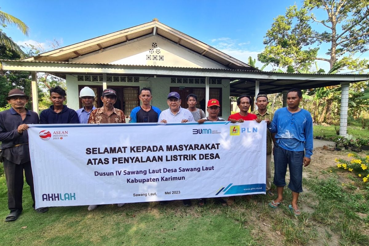 Berkat PMN, PLN terangi dua dusun terpencil di Kepri