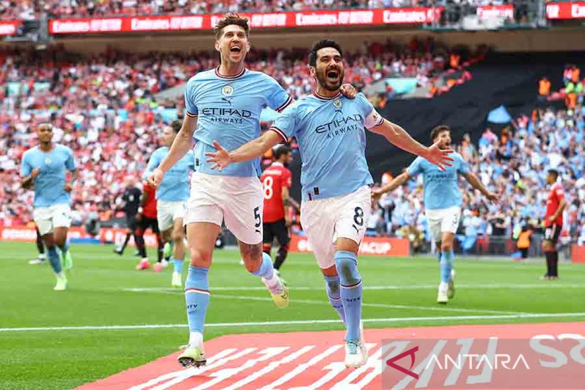 Hajar United di final Piala FA, Man City buka peluang raih 'treble winner' musim ini