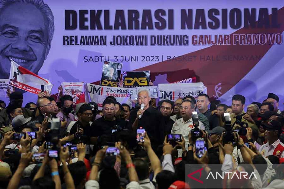 Eks TKN Jokowi-Ma'ruf prediksi 90 persen relawan Jokowi dukung Ganjar