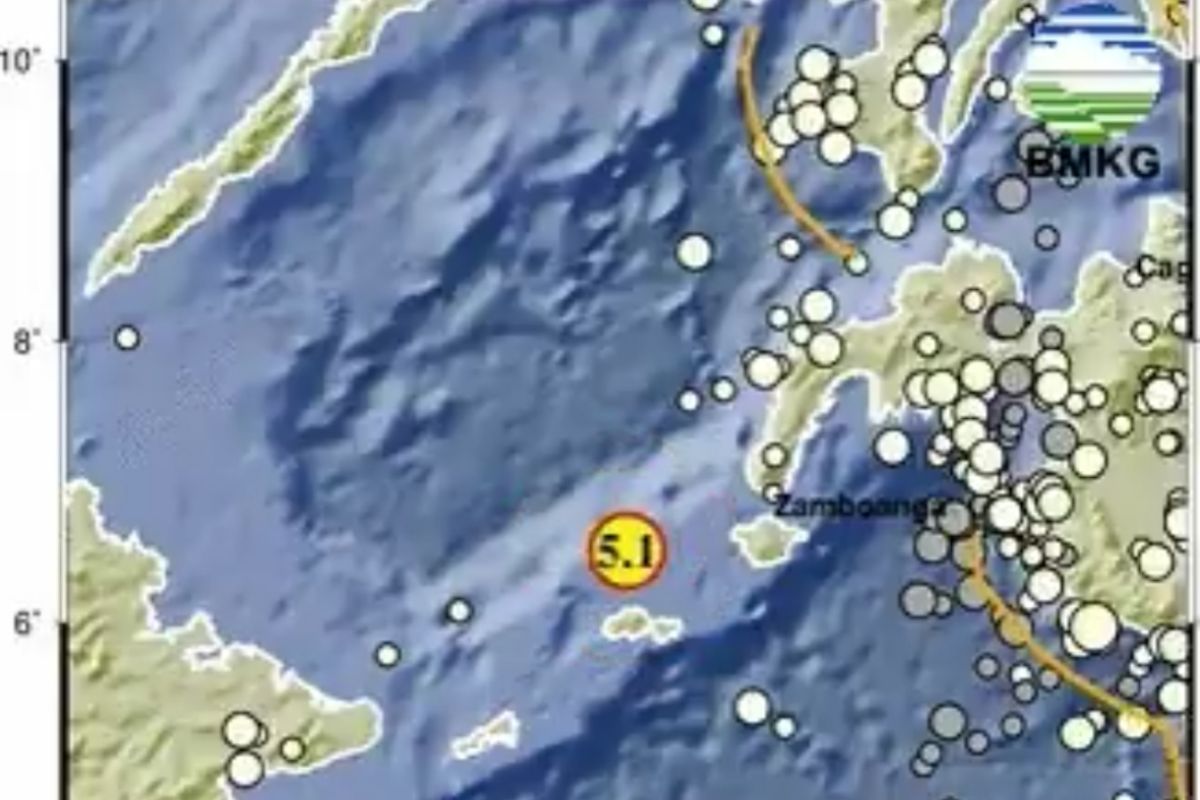 Gempa magnitudo 5,1 guncang timur laut Tarakan Kaltara