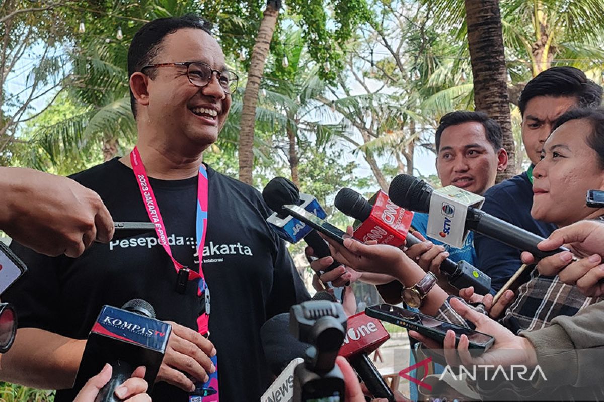 Anies Baswedan dan keluarga nonton Formula E