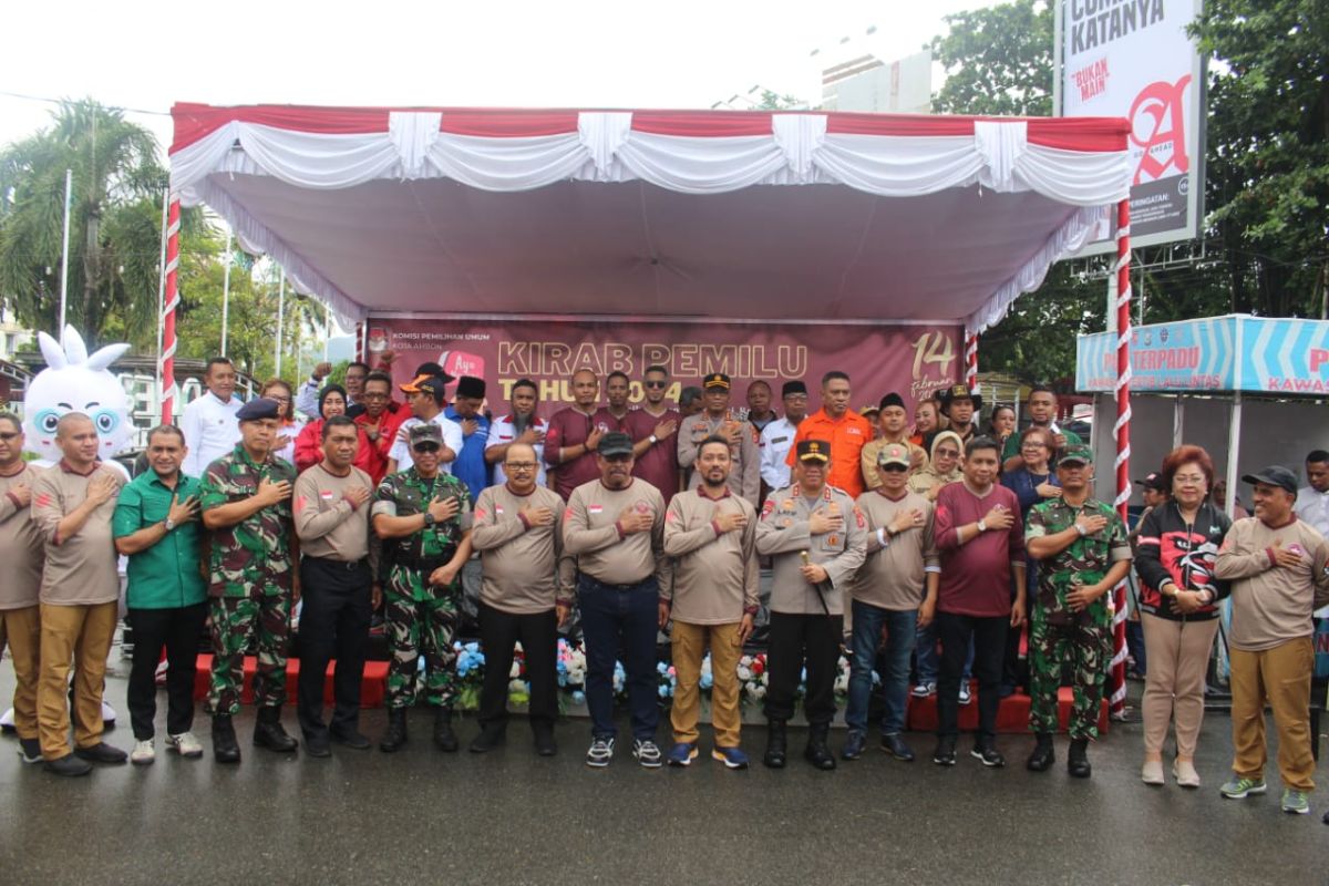 KPU Maluku: Kirab pemilu sarana sosialisasi tahapan  pemilu