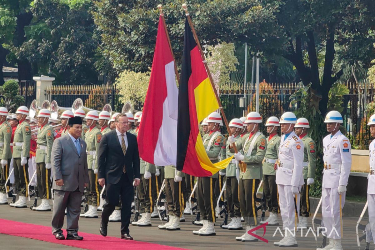 Menhan Prabowo terima kunjungan resmi Menhan Jerman