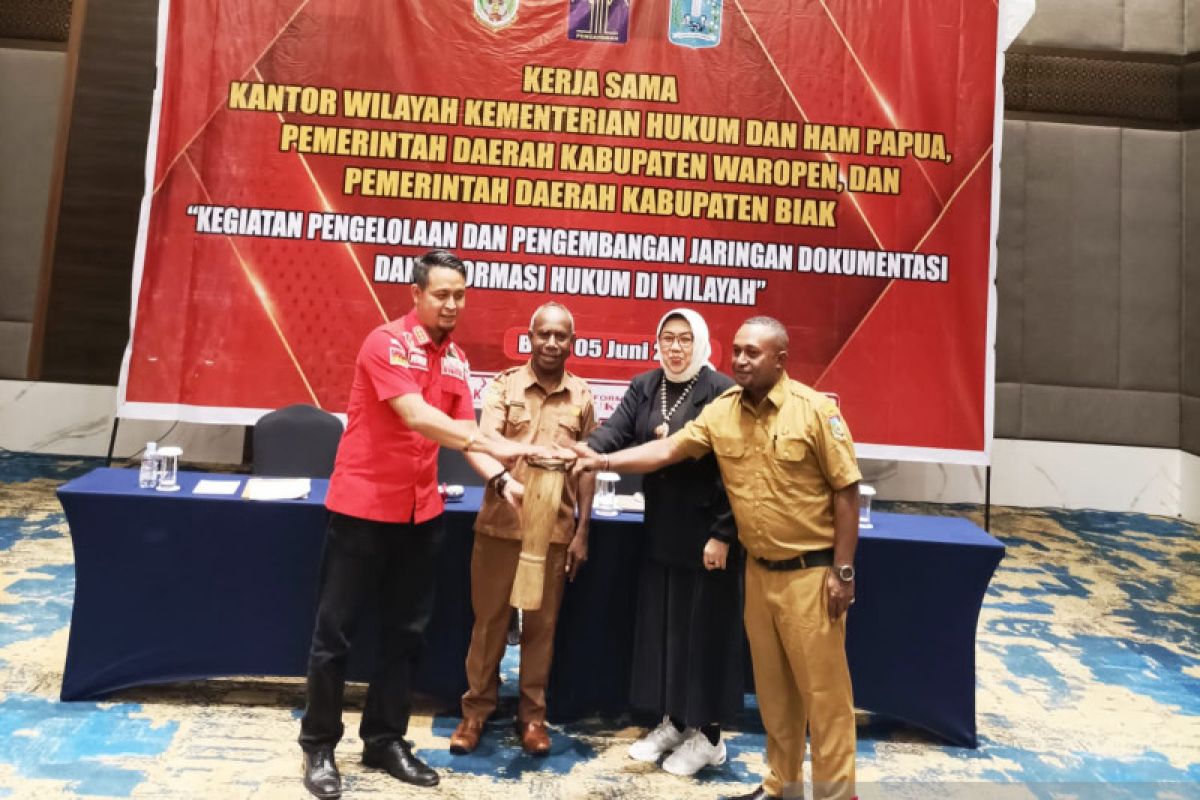 Kanwil Kemenkumham Papua tingkatkan pengelolaan JDIH kabupaten/kota di Biak