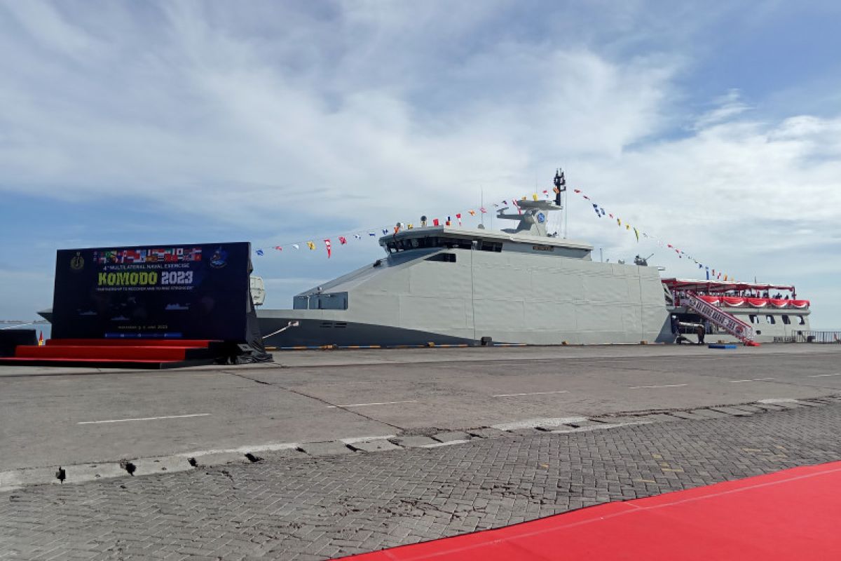 17 armada Kapal Perang Asing berlabuh di Laut Makassar meriahkan MNEK 2023