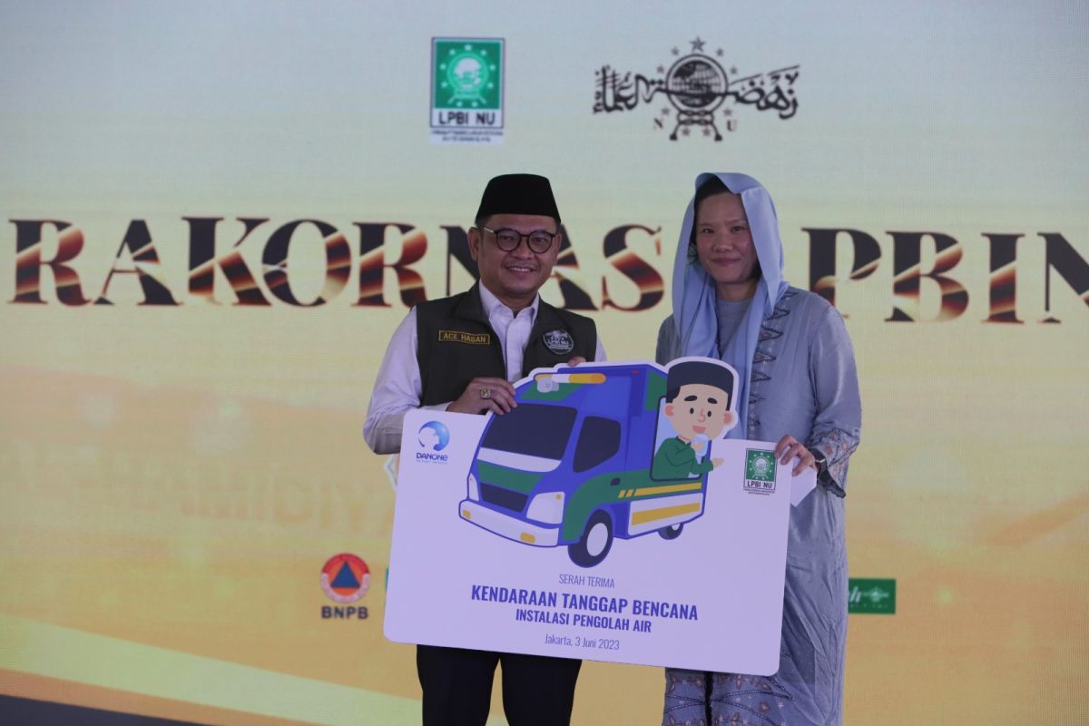 Danone Indonesia serahkan mobil instalasi pengolahan air ke LPBI NU