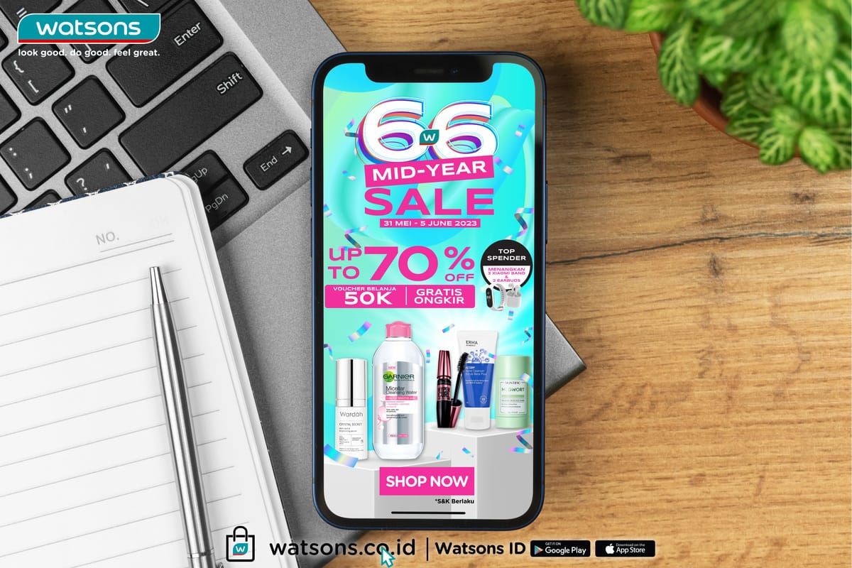 Watsons kembali gelar diskon tengah tahun hingga 70 persen