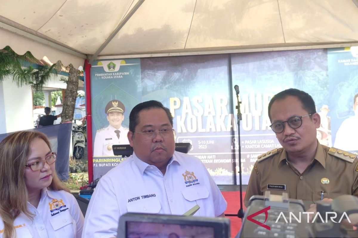 Kadin Sultra dan Pemkab Kolaka Utara gelar pasar murah kendalikan inflasi