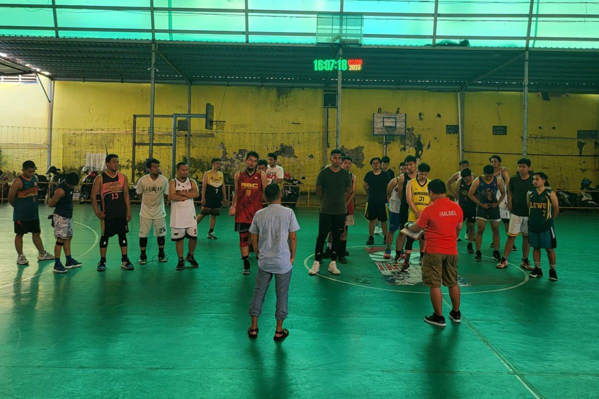 Pemprov Sulsel seleksi atlet bola basket untuk Pornas XVI Korpri